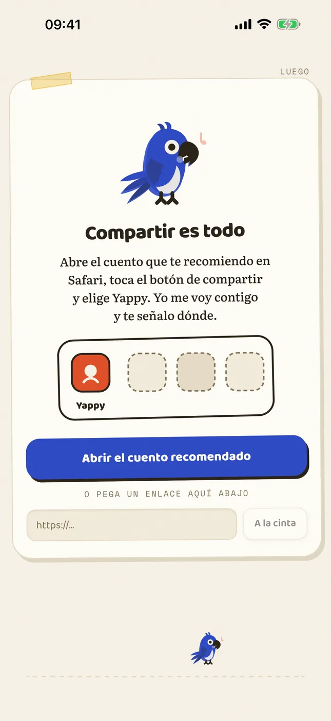 Compartes, y suena.